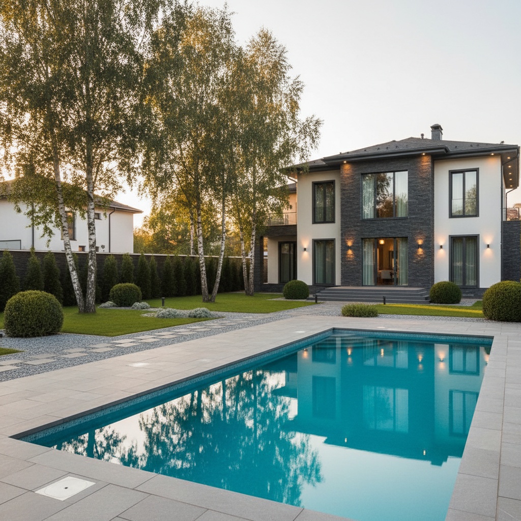 Современный бассейн KALIPSO у частного дома